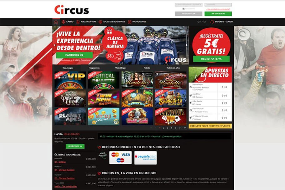 circus homepage